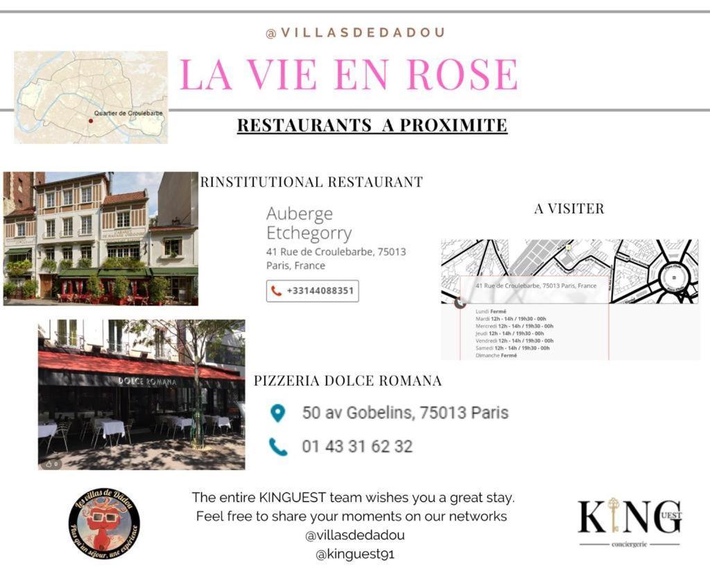 Luxury Paris La Vie En Rose Jacuzzi Terrasse Parking Apartment Luaran gambar